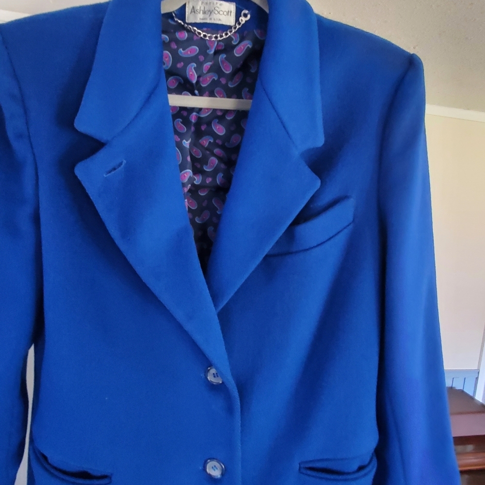Ashley Scott Pure Wool Blue Coat. SP. - Picture 2 of 13